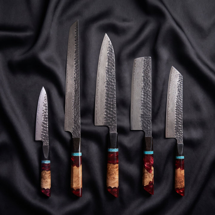 Minato Damascus Knife Set