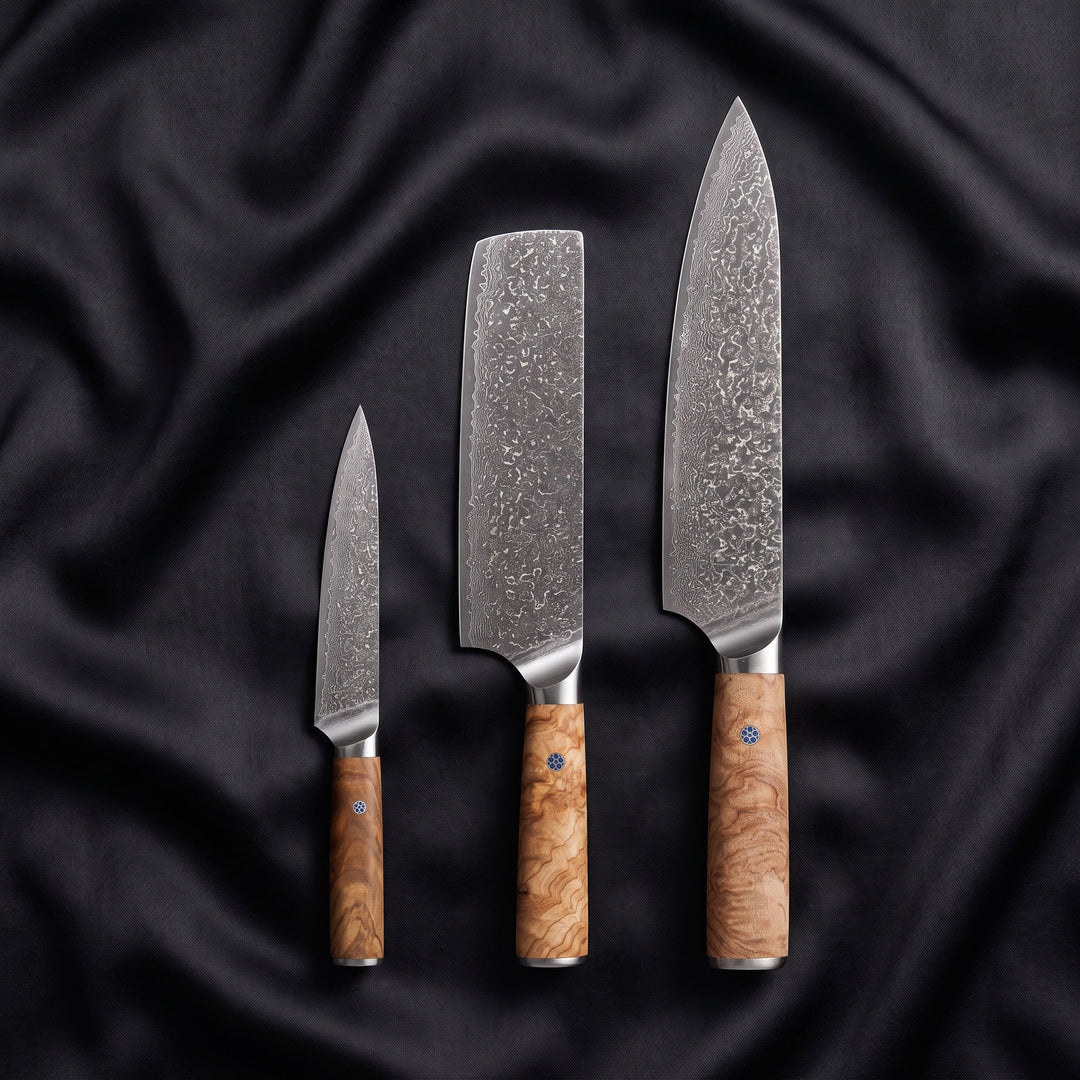 Nishiki Knife Trio (Gyuto, Nakiri &amp; Petty)