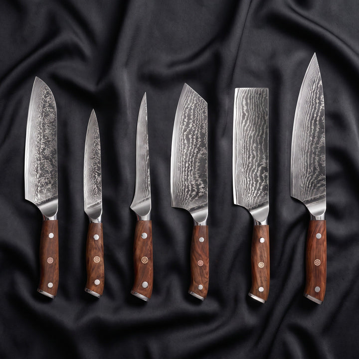 Okami Damascus Knife Set