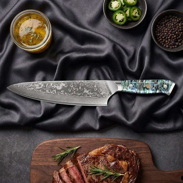 Sazanami Damascus Knife Set