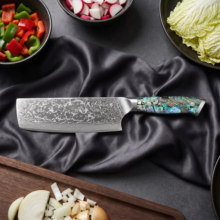 Sazanami Damascus Knife Set