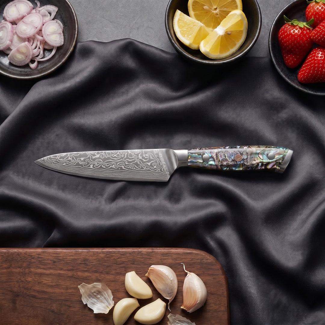 Sazanami Damascus Knife Set