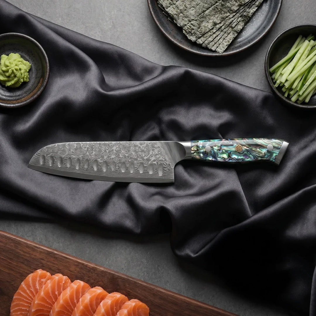 Sazanami Damascus Knife Set