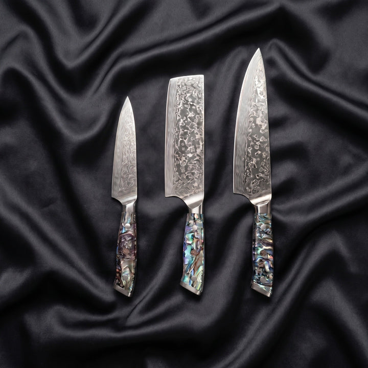 Sazanami Knife Trio (Gyuto, Nakiri &amp; Petty)