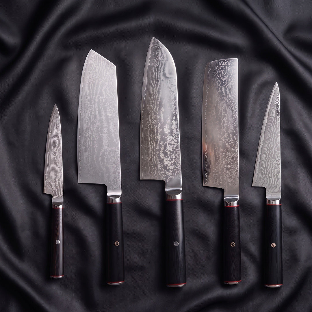 Tsurugi Damascus Knife Set