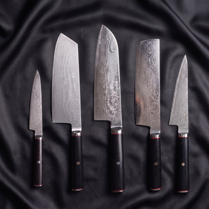 Tsurugi Damascus Knife Set